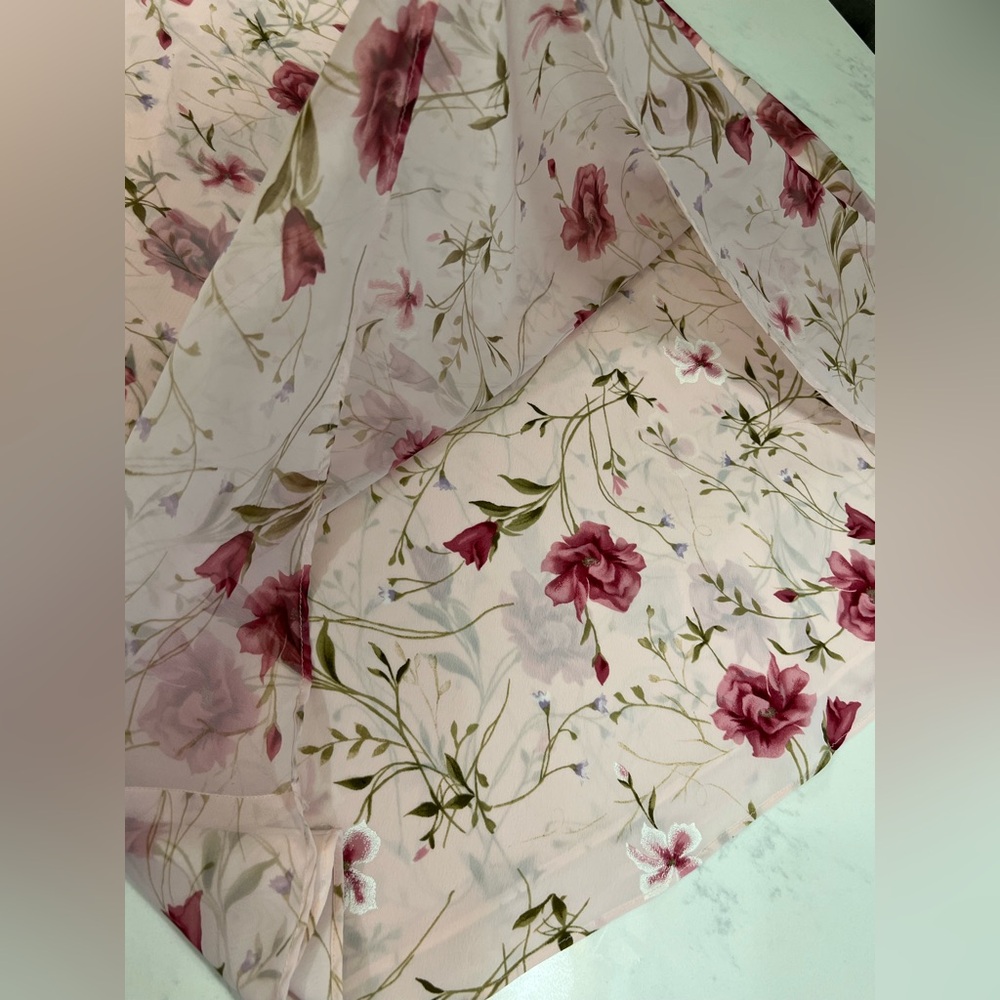 Jessica Howard Pink Floral Chiffon Dress - Picture 8 of 8